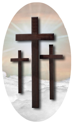 DNSBLUF 106 BZ Three Crosses (Clouds) Bronze